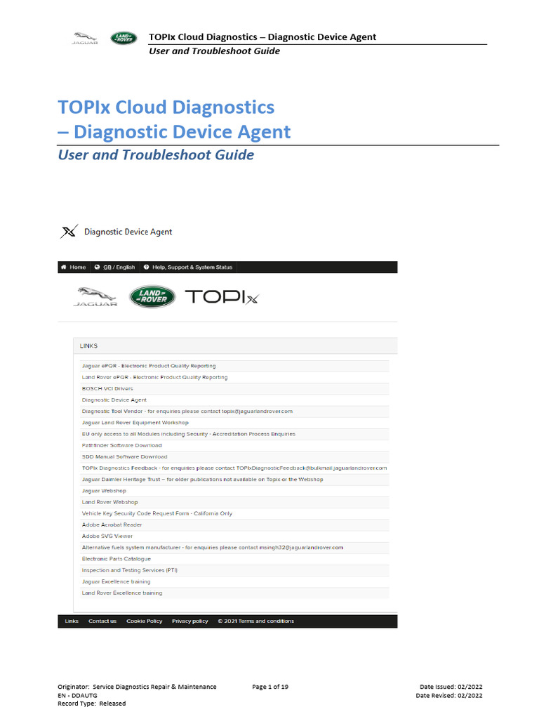Diagnostic Device Agent DDA1455910 | PDF