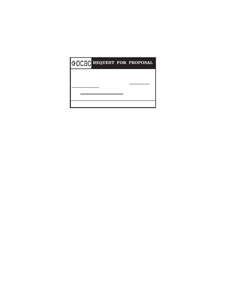OCAC RFP for Computer Assistants | PDF