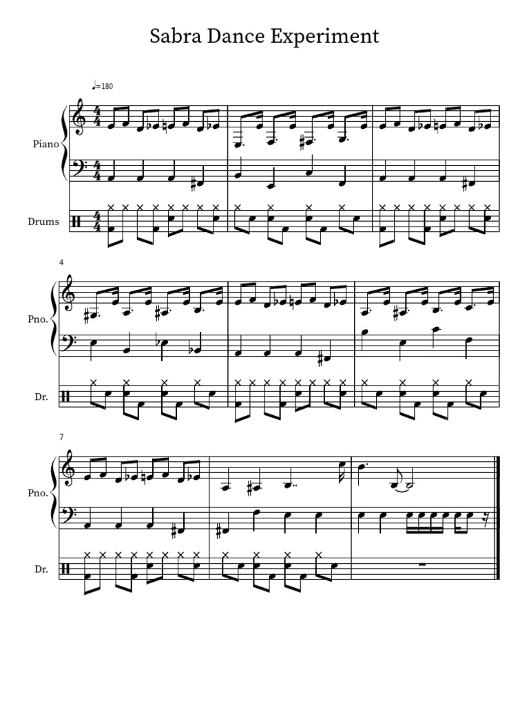 Sabra dance experiment pdf