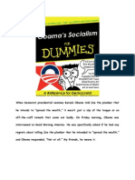 Obama's Socialism For Dummies