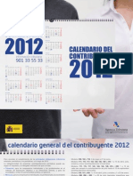 Calendario del Contribuyente 2012