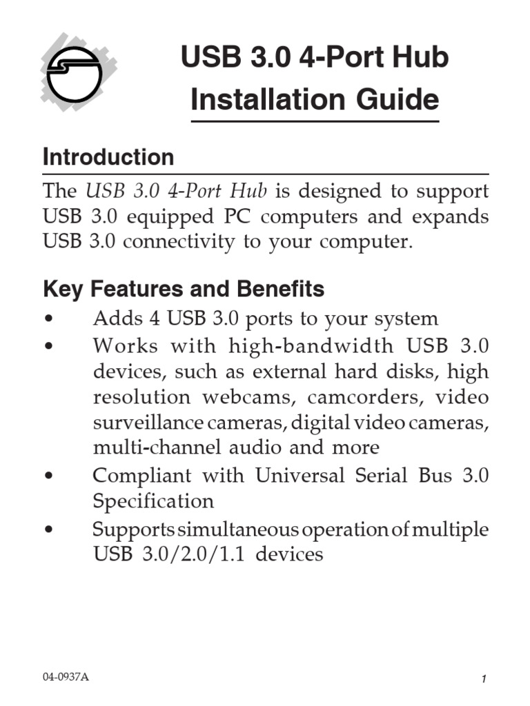 User Manual Usb Hub | PDF
