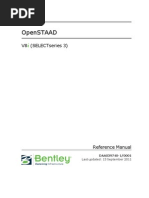 OpenSTAAD Reference V8i