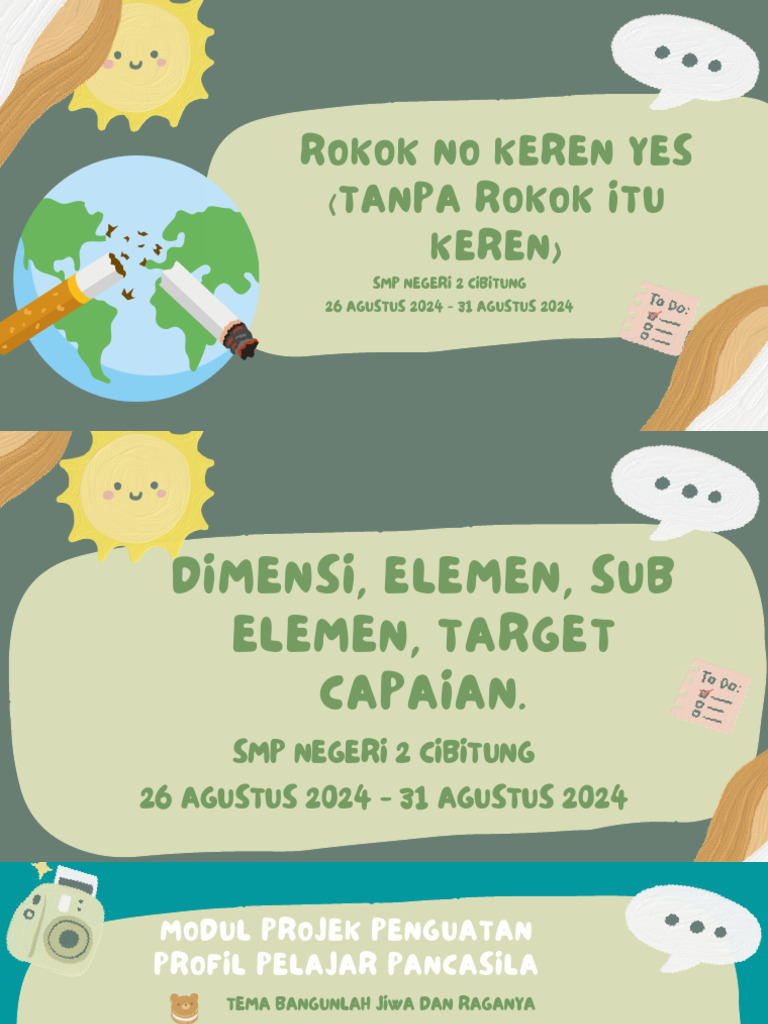 Modul Ok p5 Rokok No Keren Yes! | PDF