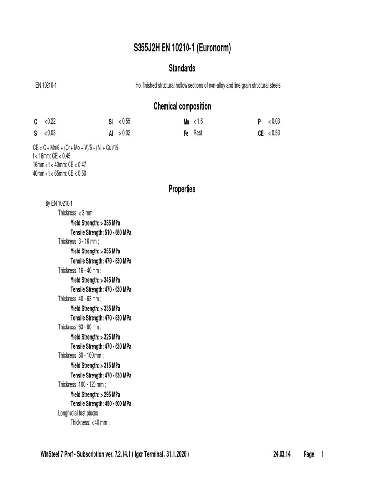 En10210 1 | PDF