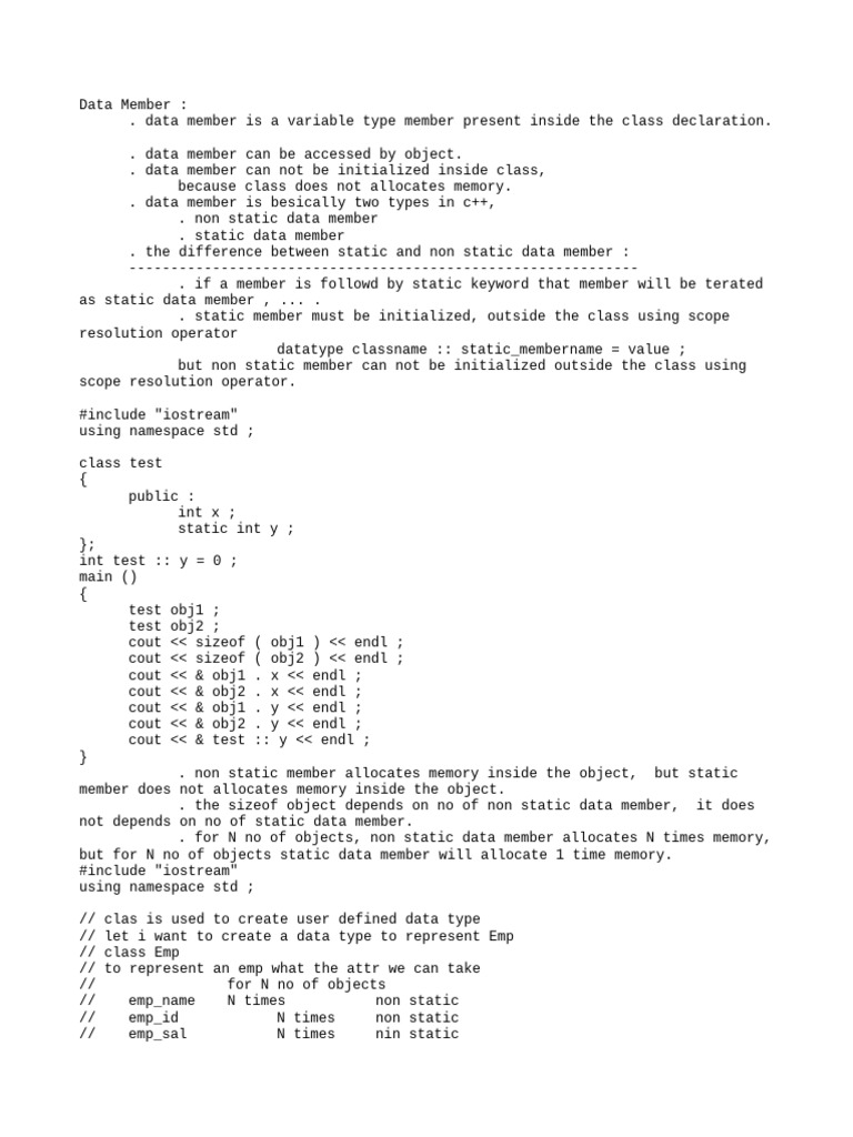Day 2class & Object Part II | PDF