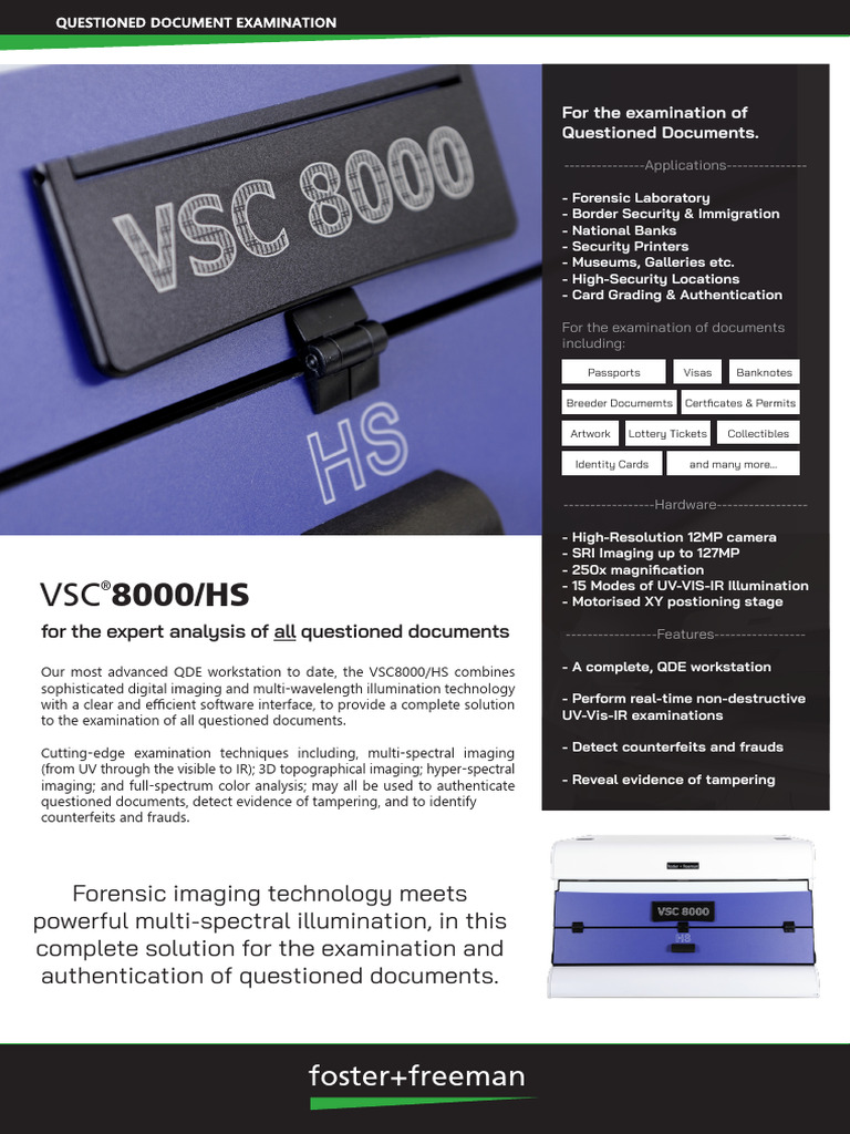 VSC8000HS English Brochure | PDF