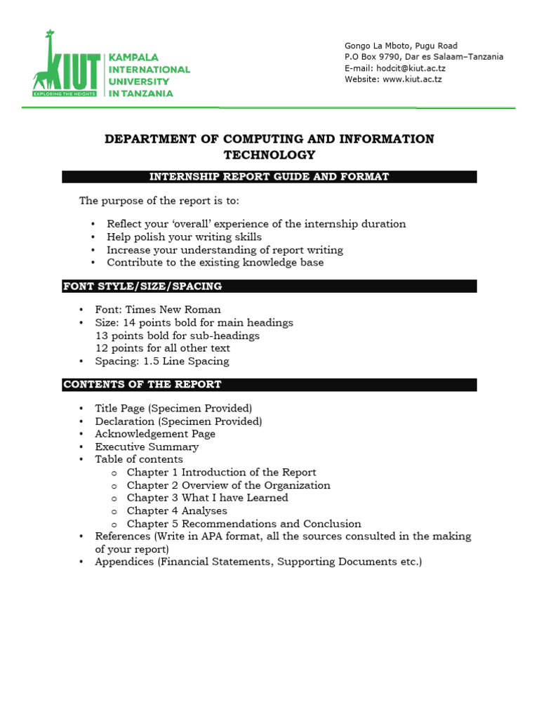Field Report Report Guide | PDF | Swot Analysis | Finance & Money ...