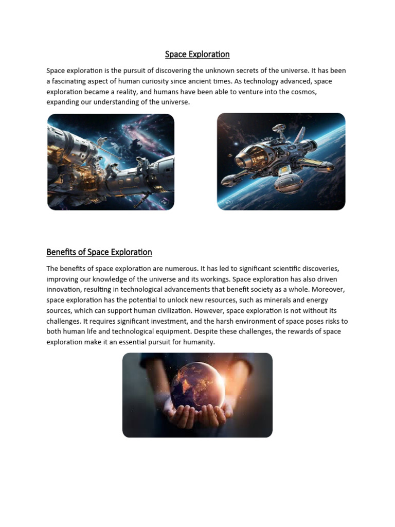 1 Space Exploration Pdf