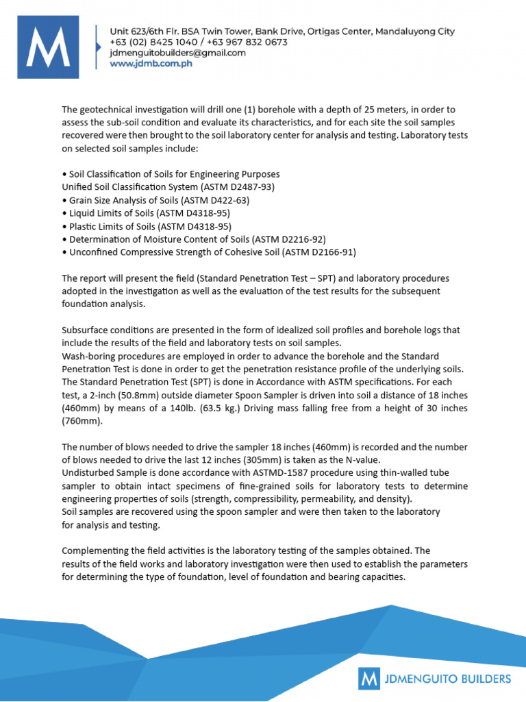 Soil Test Methodology | PDF