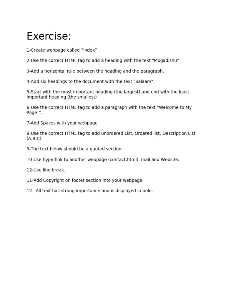 Exercise 2 pdf