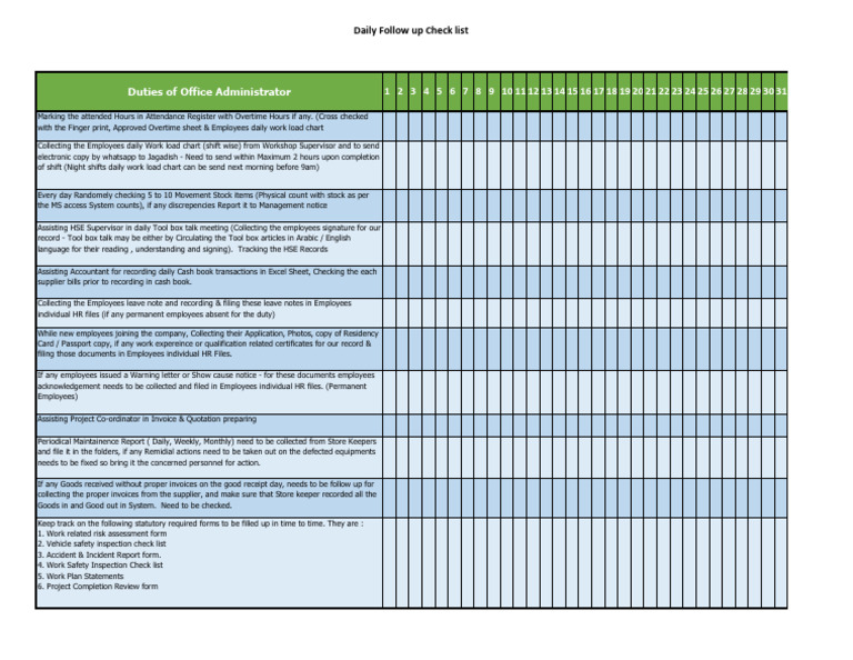 Office Administrator Duties | PDF