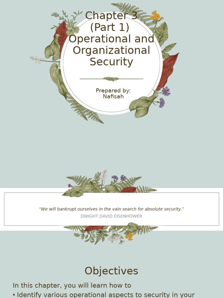 Chapter 3 Operational and Organization Policy | PDF