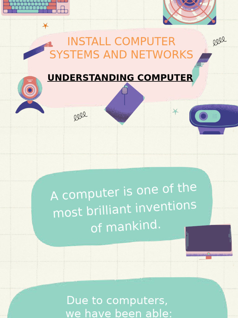 Install Computer Systems and Networks - Understanding Computer | PDF