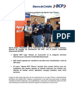 Perú: Agente BCP Titicaca Recibió Premio
