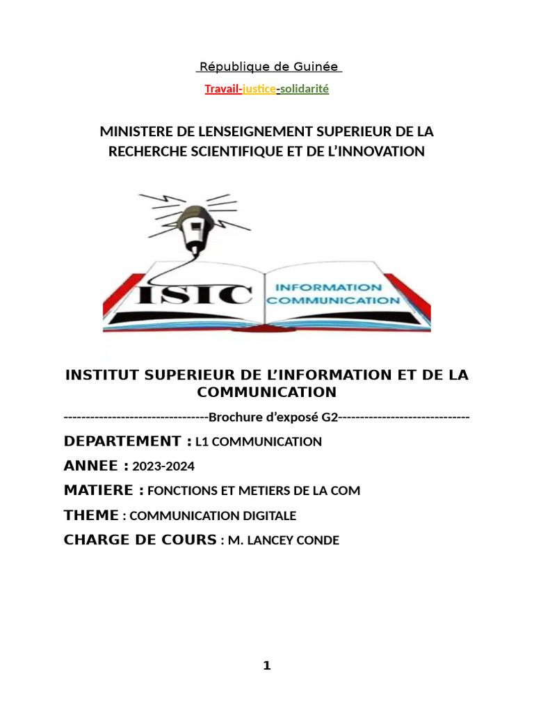 Projets Fonctions Et Métiers | PDF