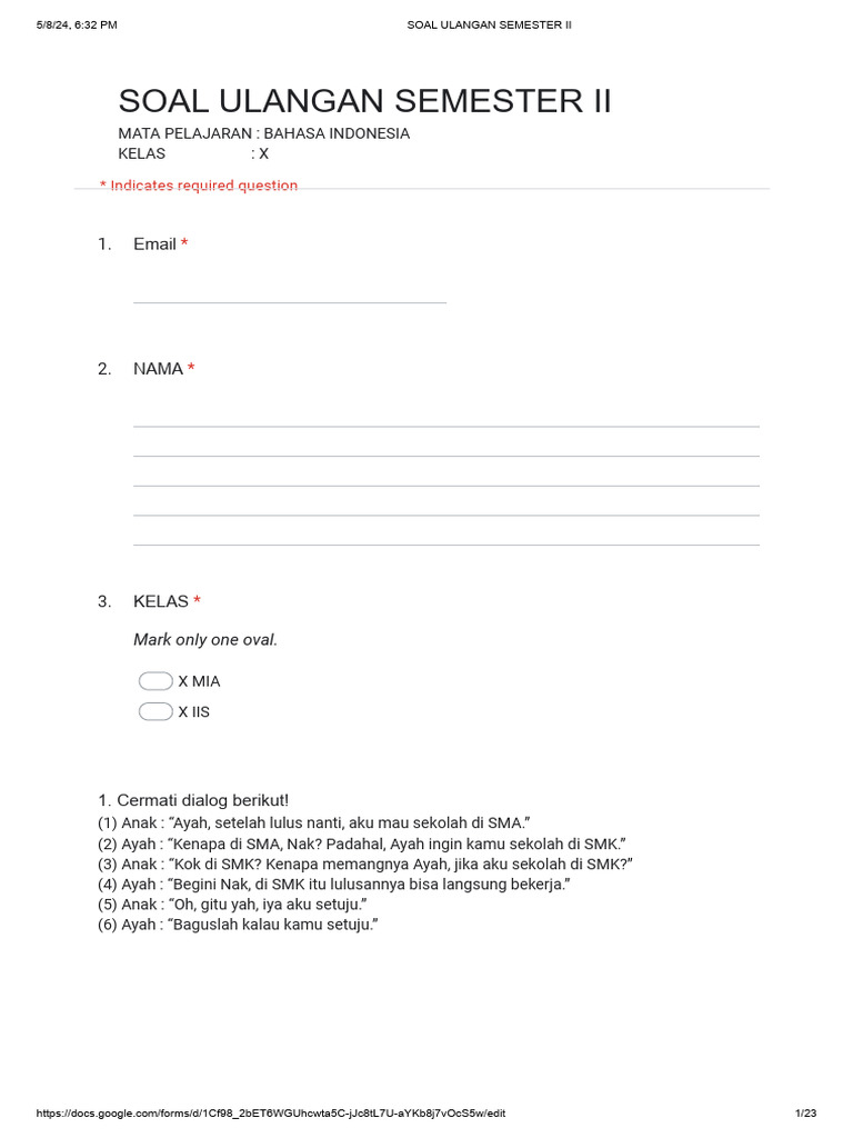 Menggali Potensi Akademik: Kumpulan Soal Kelas X Semester 2 untuk Persiapan Ujian yang Komprehensif