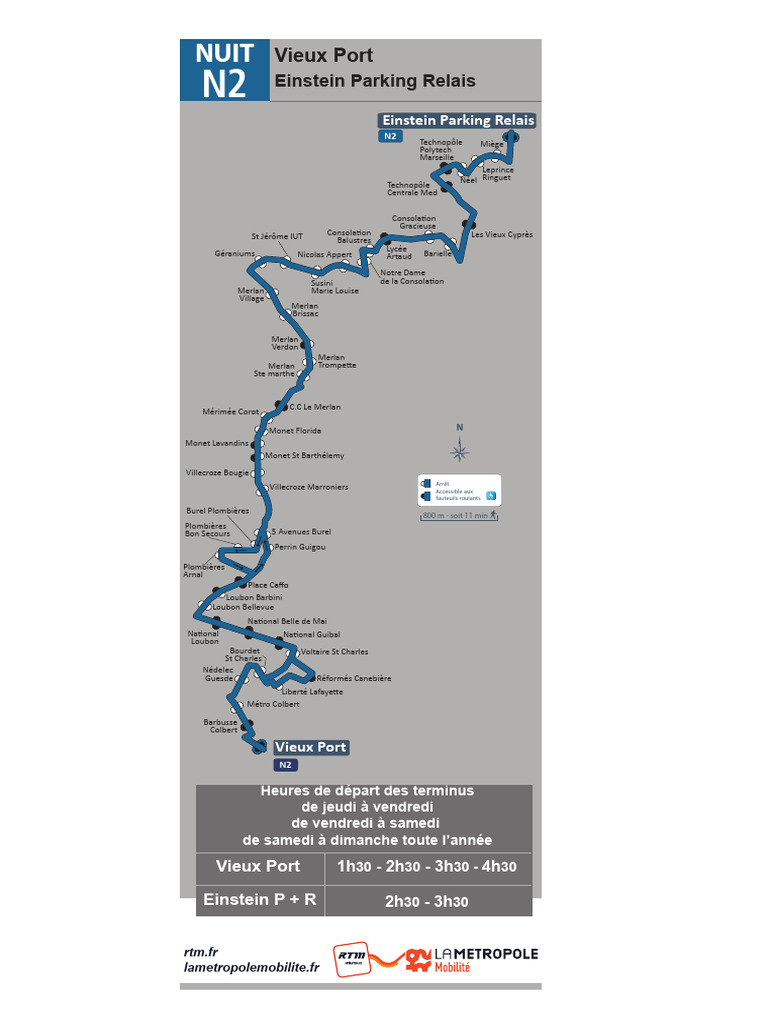 Horaires Bus N2 Marseille et Terminus | PDF