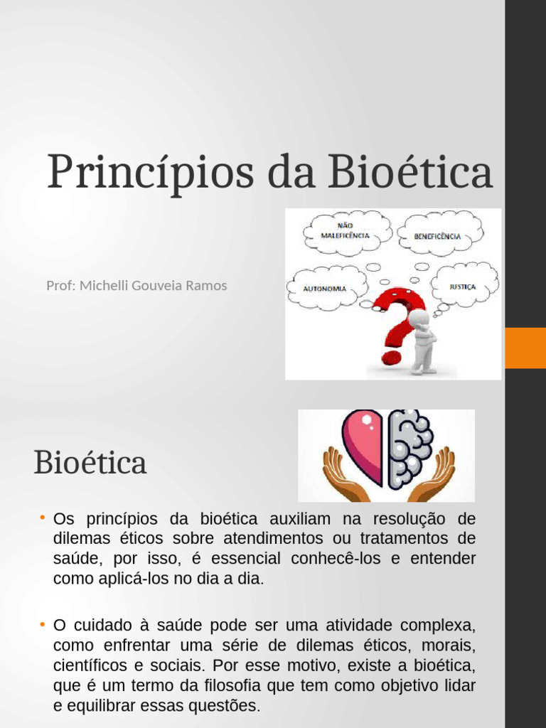 Princípios Da Bioética Aula 02 | PDF