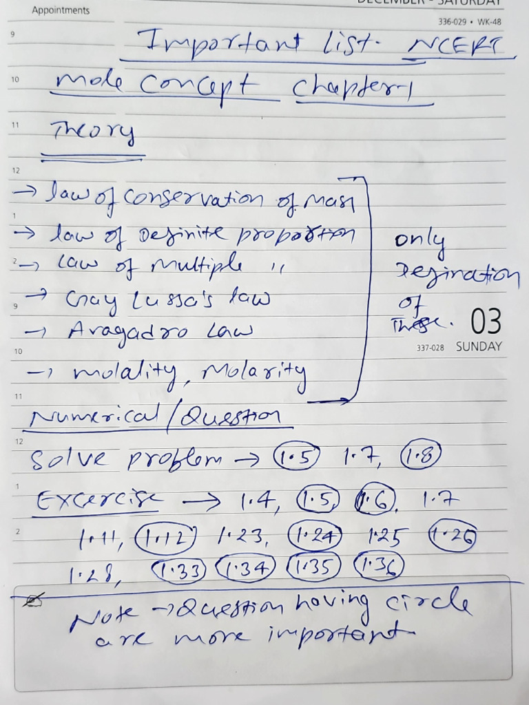 Important List 11 | PDF