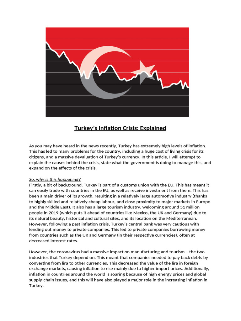 I Am Sharing 'Turkey Inflation Crisis Explained' With You | PDF