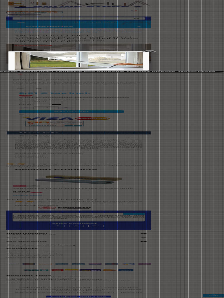 Insect Screen Tearing With Adhesive For Windows Against Insects ...