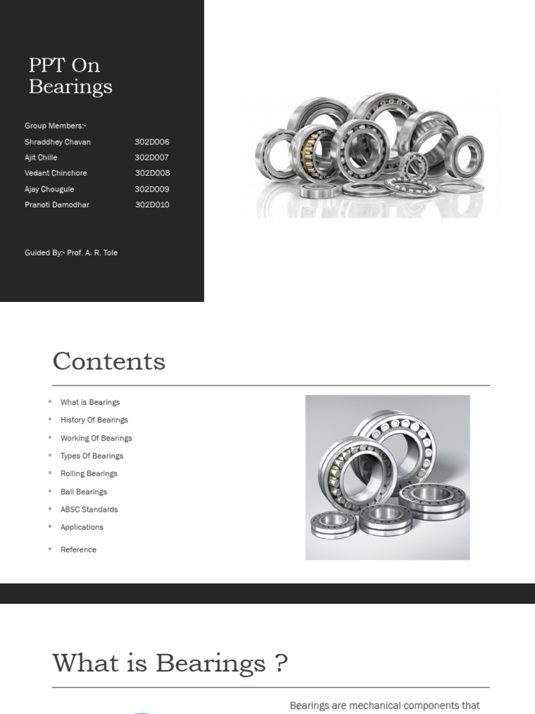 Bearings | PDF