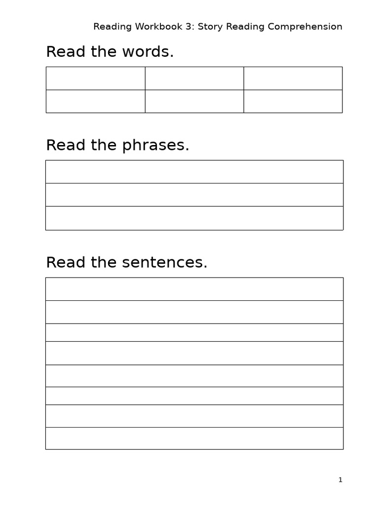 Story Reading Comprehension | PDF