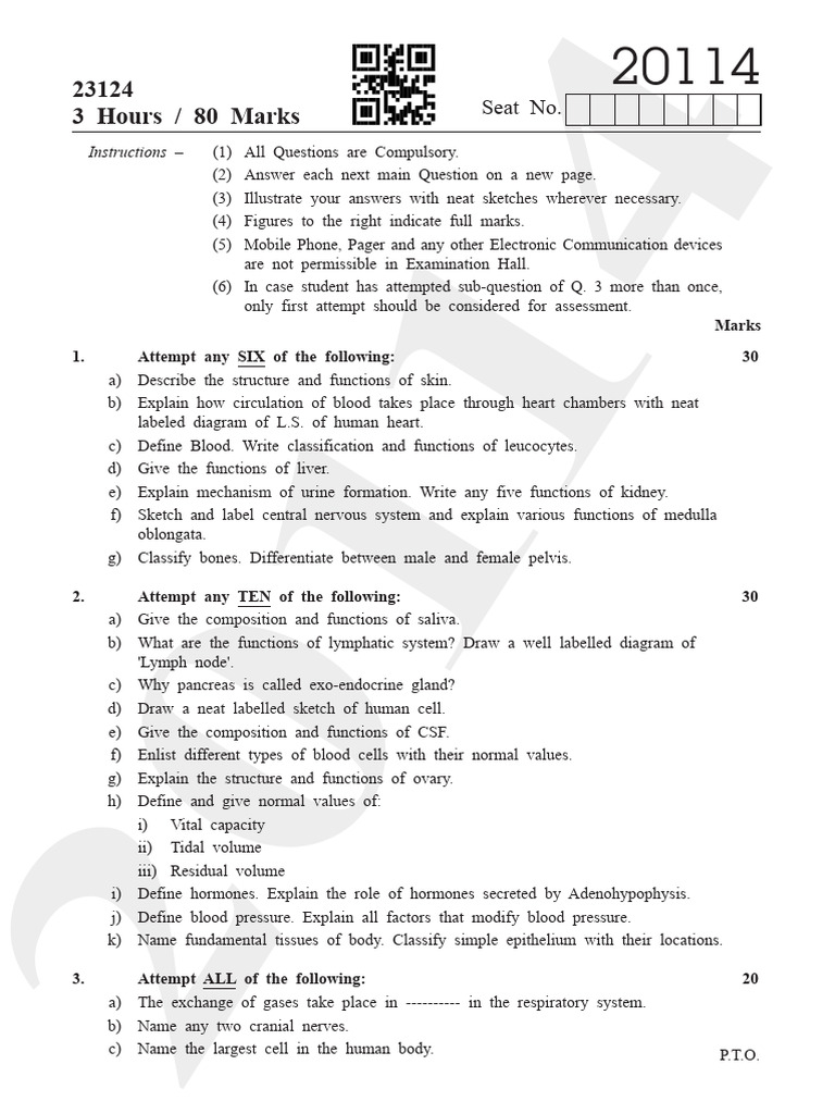 Question Paper Winter 2023 | PDF