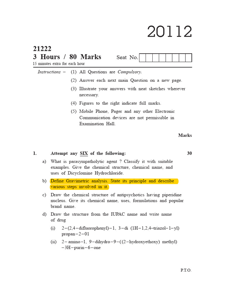 Question Paper Winter 2022 | PDF