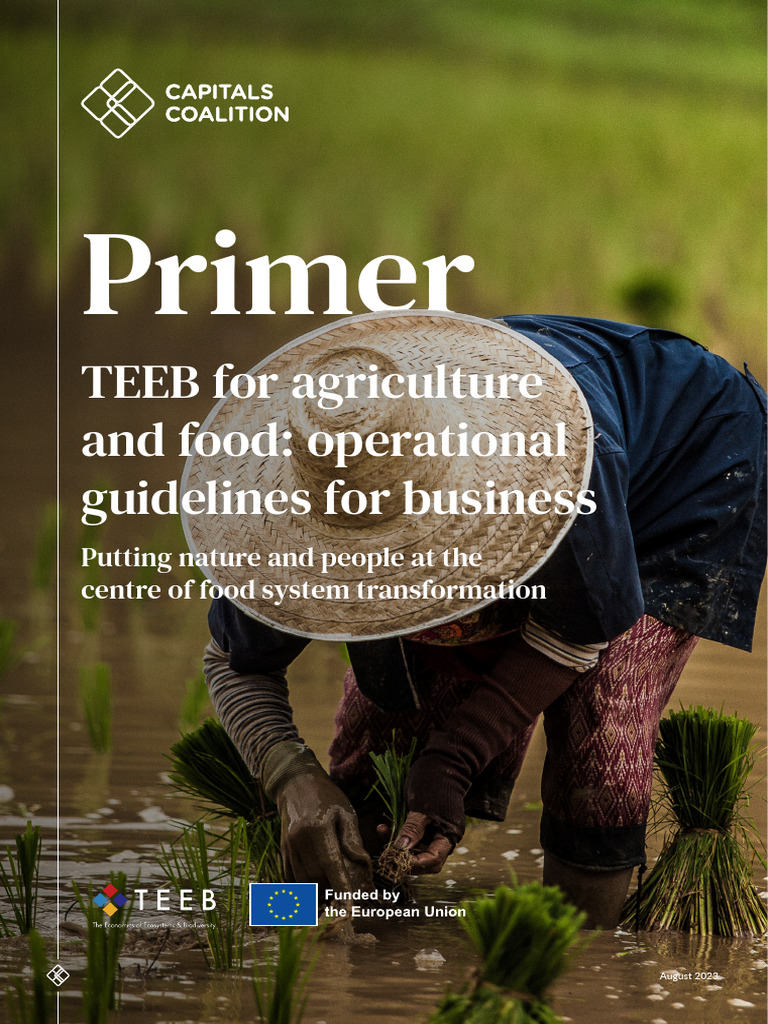 PRIMER TEEB For Agriculture and Food Operational Guidelines For ...