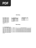 Copy of Weld Sizing and Rebar Size