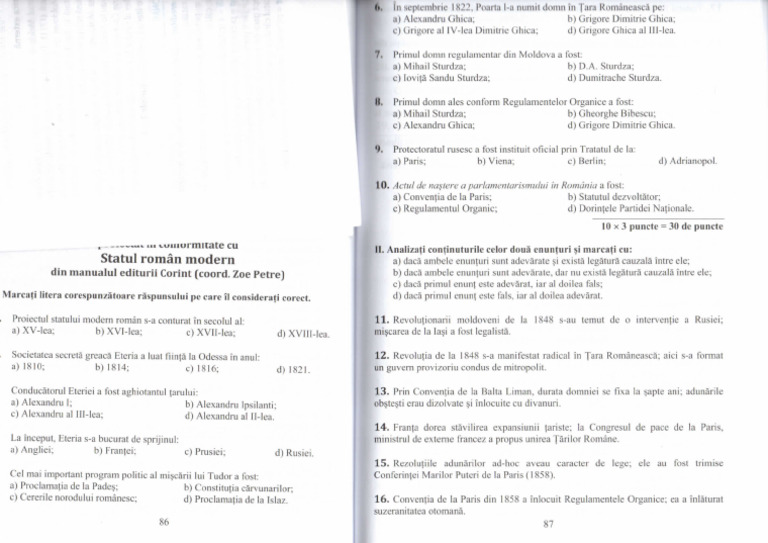 STATUL ROMÂN MODERN 1 | PDF
