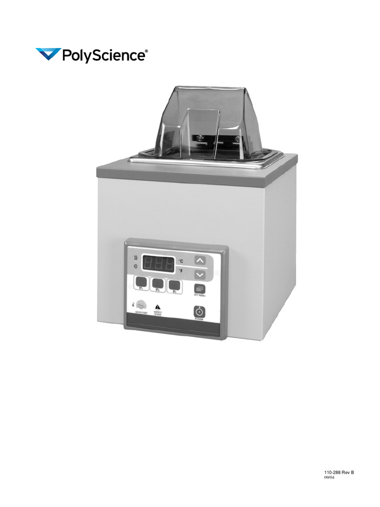 Manual Banho Digital Polyscience | PDF