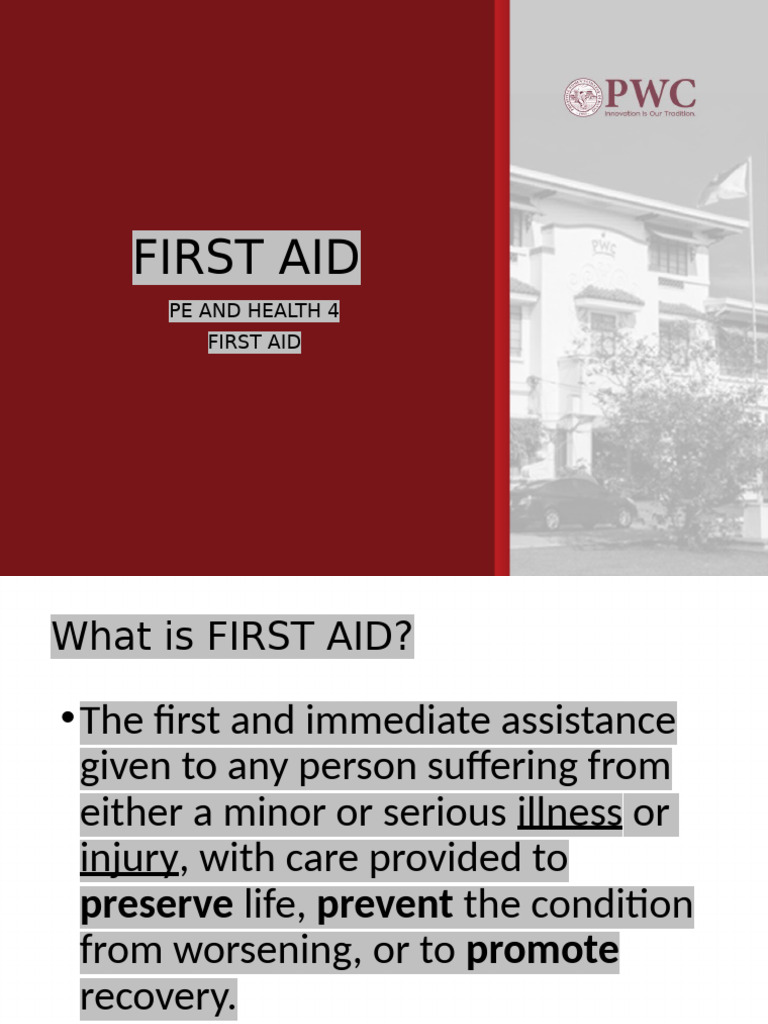 1 First-Aid | PDF