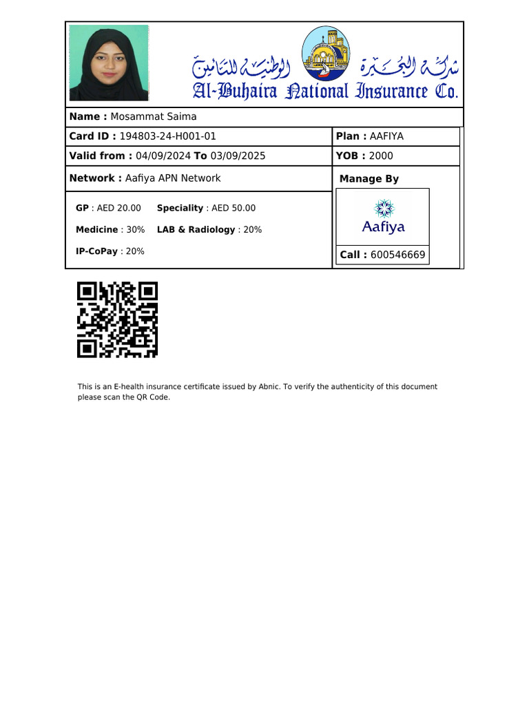 My Health Insurance PDF