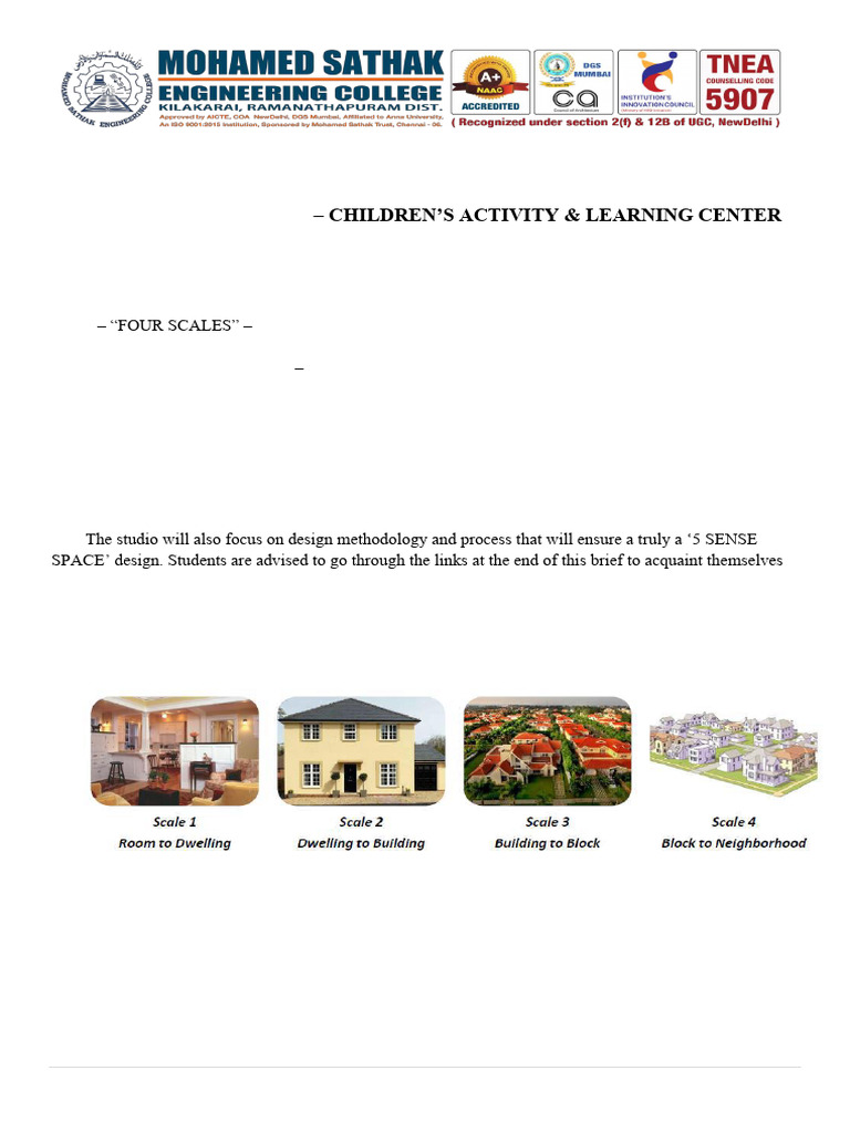 Children's Activity & Learning Center Design | PDF | Experience | Space