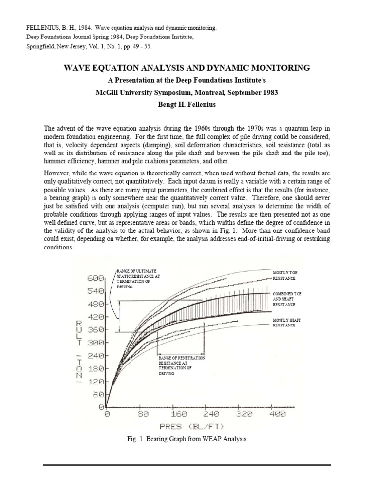 (Paper) Wave Equation Analysis and Dynamic Monitoring - B. Fellenius ...