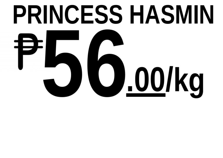Rice Price Tag | PDF