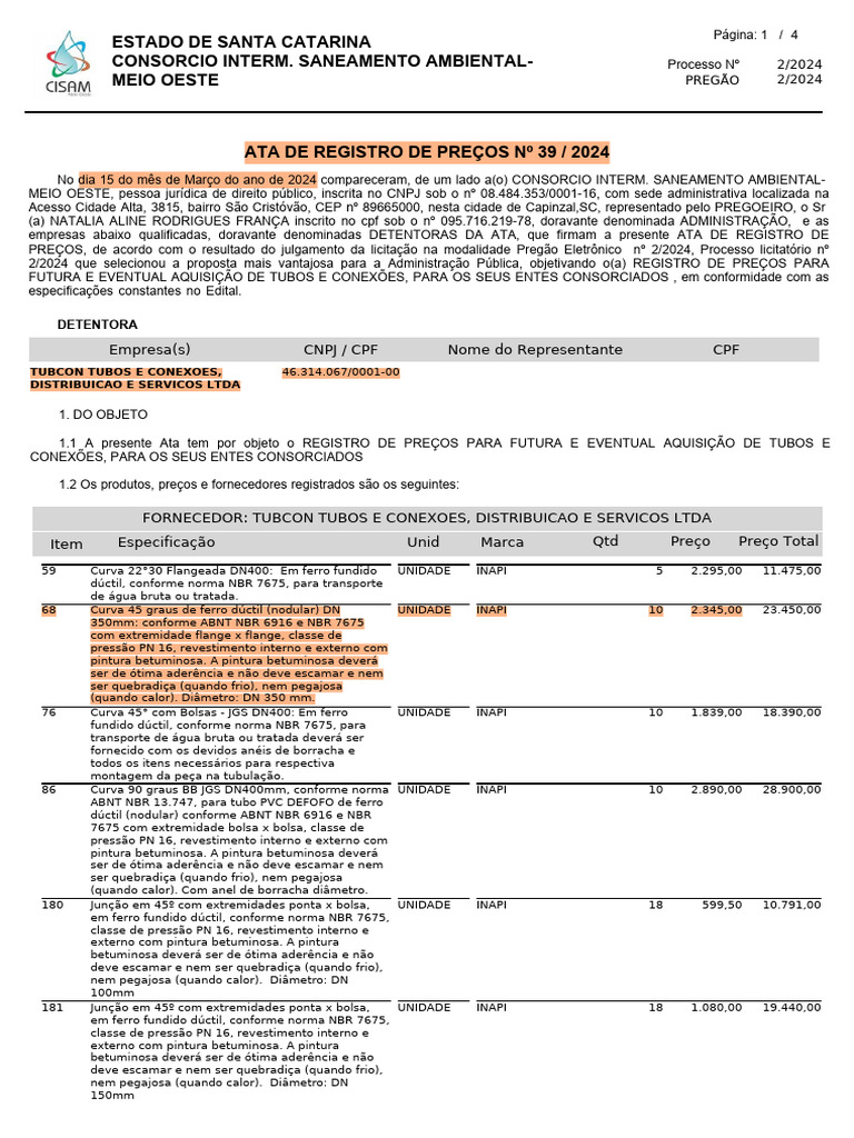 ARP 39-2024 (Cisam) | PDF