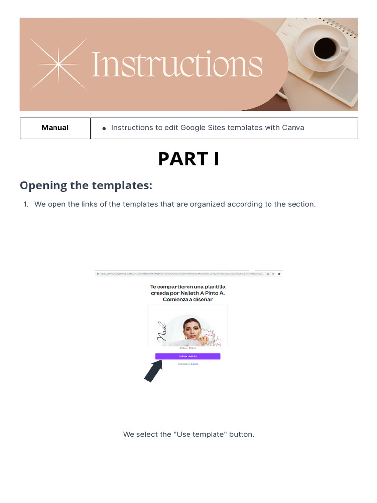 Template Editing Google Sites | PDF