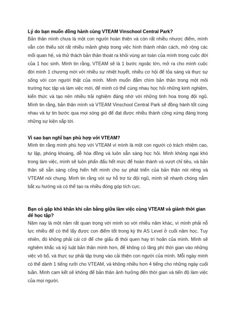 Vteam Application Pdf