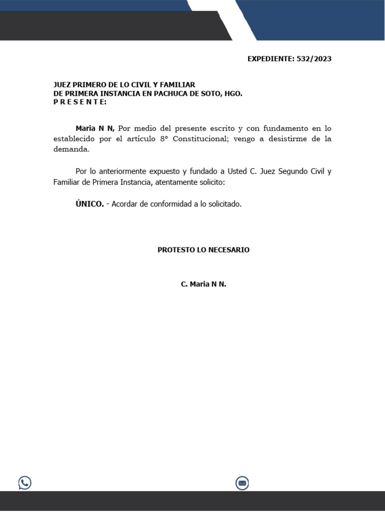 Desistimiento | PDF