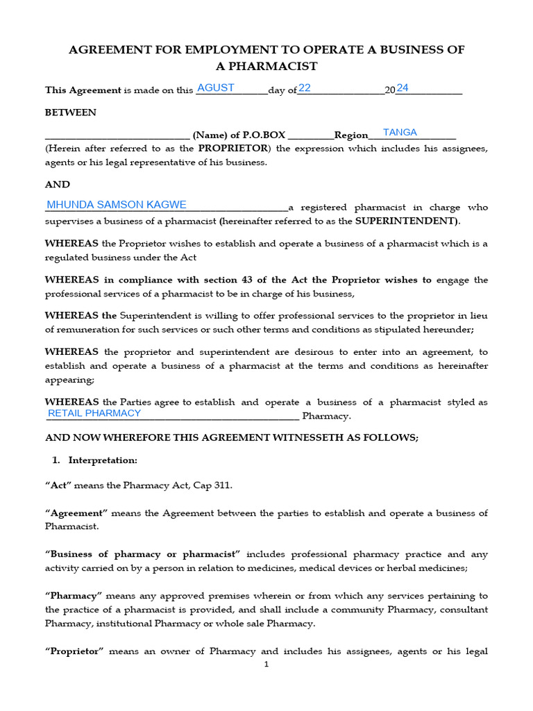 Superintentendent Contract | PDF