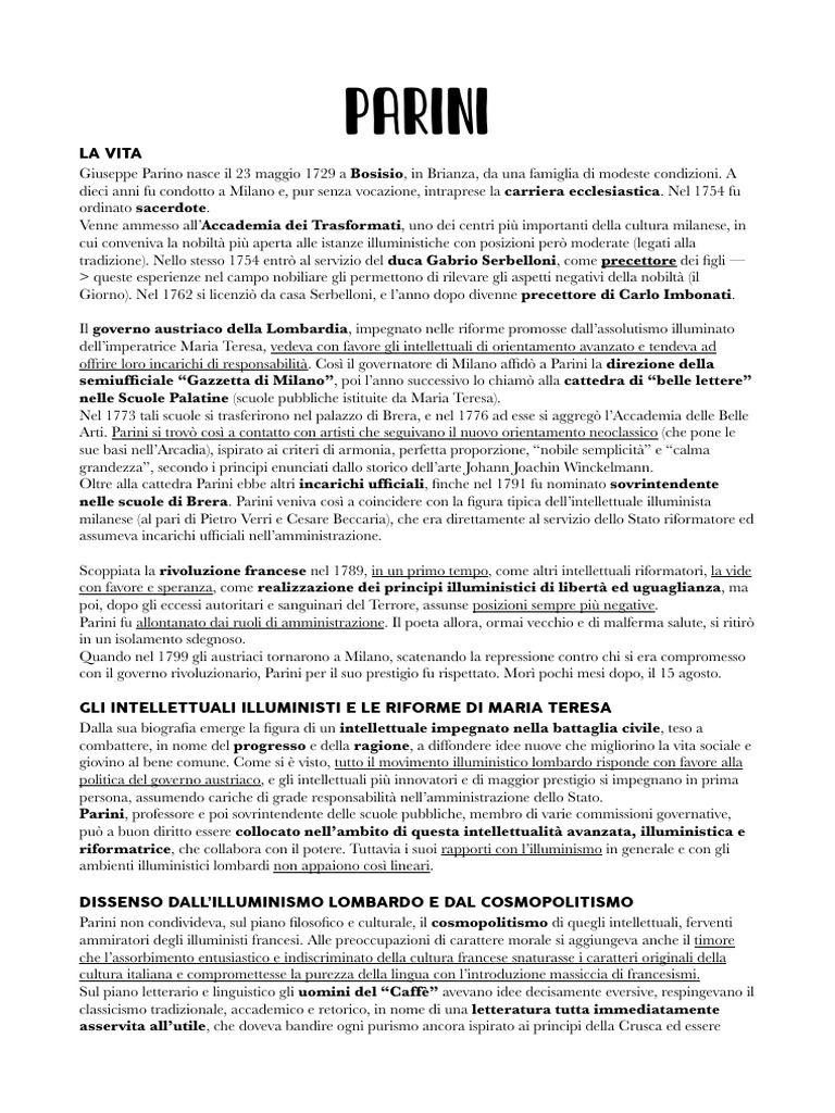 PARINI | PDF
