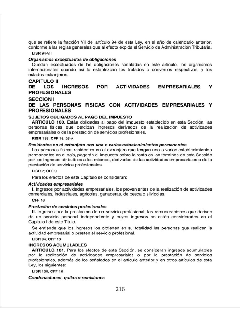 Artículos 100 al 110 de la Ley del Impuesto sobre La Renta | PDF