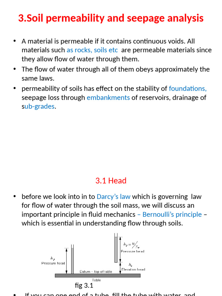 Chapter 3 Permeability & Seepage Analyisis | PDF | Soil Mechanics ...