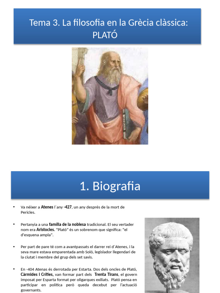 Tema 3. Plató | PDF