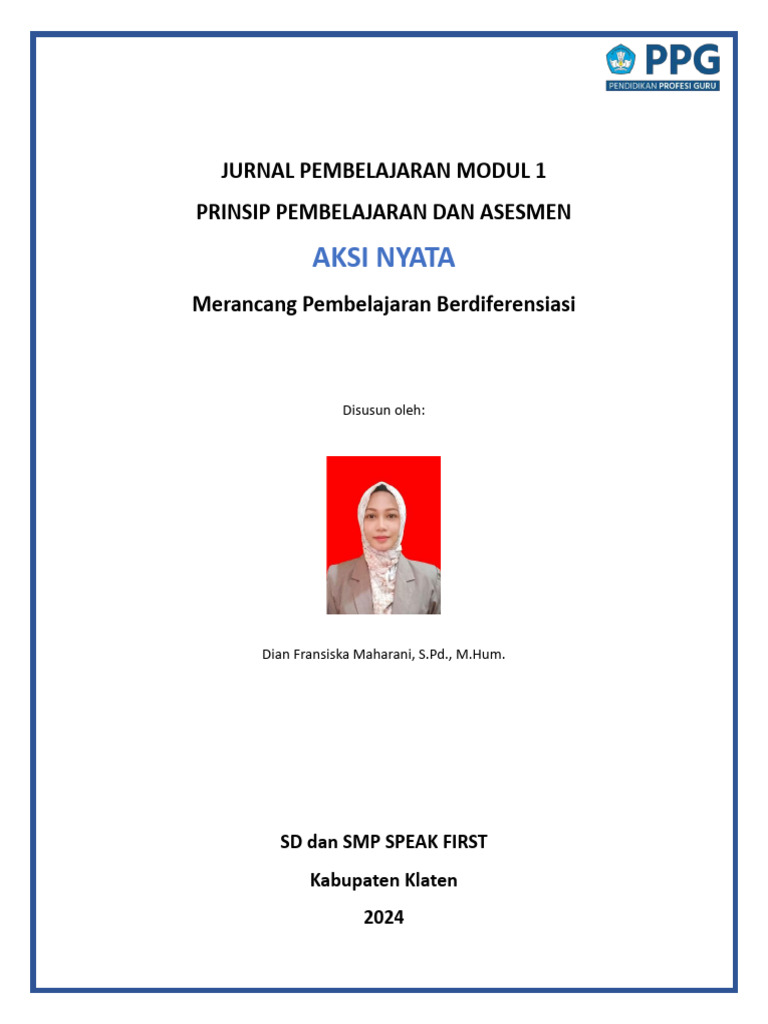 Jurnal Pembelajaran Modul 1 | PDF