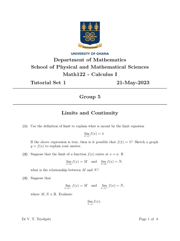 Tutorial Set 1 | PDF